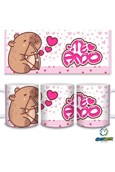 Ghostbastır Design Capybara Mug |   Single Piece K0185