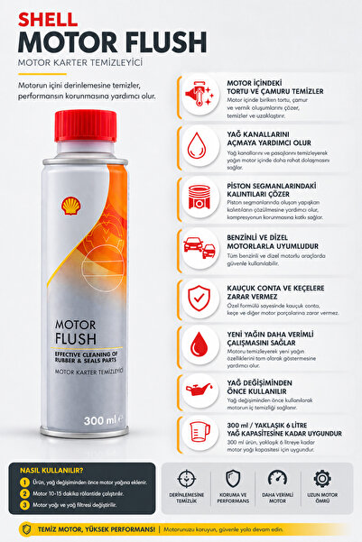 SHELL MOTOR FLUSH MOTOR TEMİZLEYİCİ