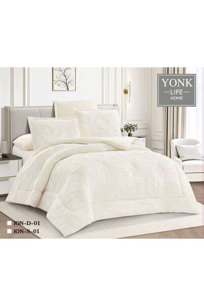YONK Modern Bridal Bedspread 6 Pieces Set - Elegant Design and Contemporary T...