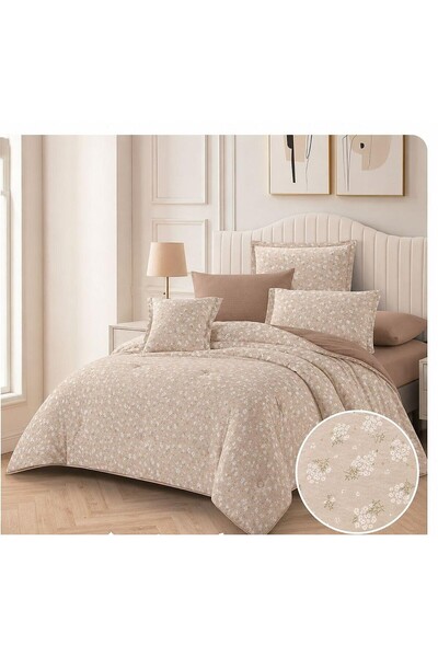 Barigo Nafreen quilt 8 pieces soft wooded distinction without borders cotton ...