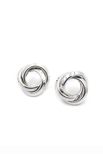EGE YELİ Metal mesh earrings - silver