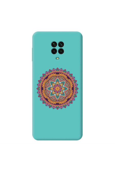 Other Xiaomi Redmi Note 9 Pro Mandala D102 Turquoise Colored Silicone TPU Θήκη