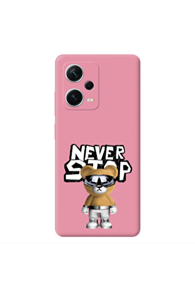 Other Xiaomi Poco X5 Never stop Pink Colored Silicone TPU Θήκη