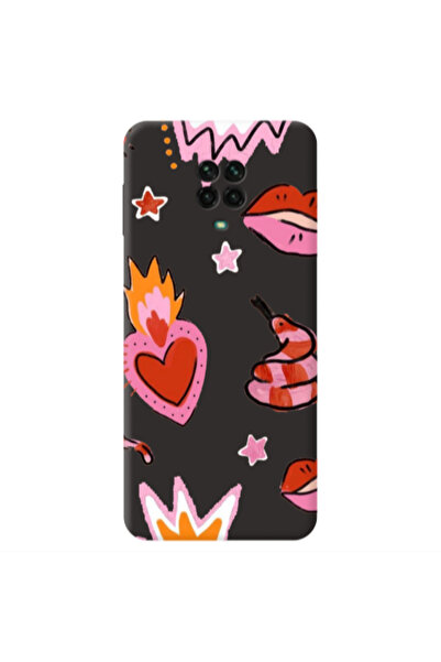 Other Xiaomi Redmi Note 9 Pro Snake heart Black Colored Silicone TPU Θήκη
