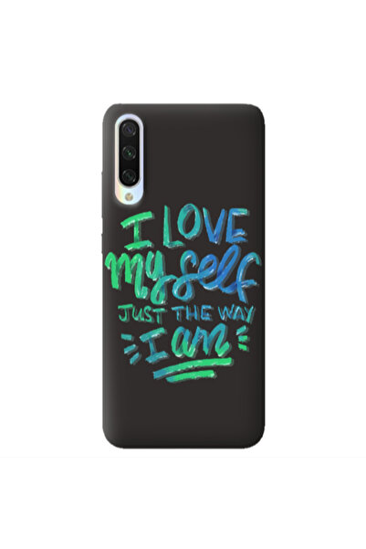 Other Xiaomi Mi 9 Lite I Love My self Black Colored Silicone TPU Θήκη