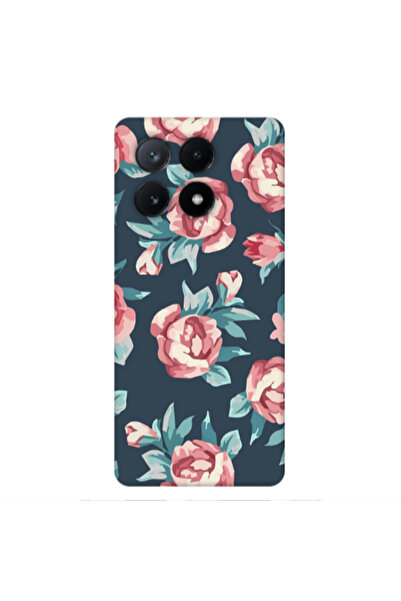 Other Xiaomi Poco X6Pro 5G Purple roses Transparent Silicone TPU Θήκη