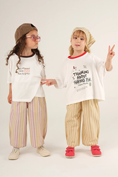 Mioma Kids Reglan Sleeve T-Shirt Having Fun