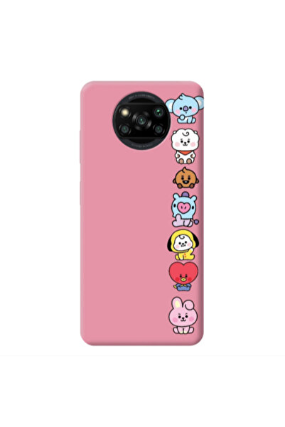 Other Xiaomi Poco X3 /X3 Pro Lovely animals Pink Colored Silicone TPU Θήκη
