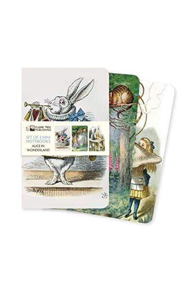 Flame Tree Publishing Alice In Wonderland Mini Notebook Collection