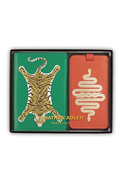 Galison Luggage Tag And Passport Holder Jonathan Adler Safar
