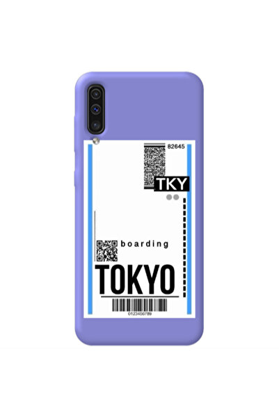 Other Samsung A70 Tokyo Boarding Purple Colored Silicone TPU Θήκη