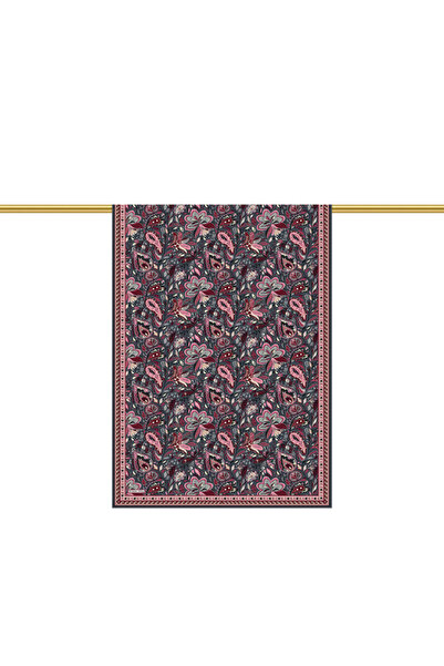 Bursa İpek Smoked Ahenk Pattern Crepe Silk Shawl