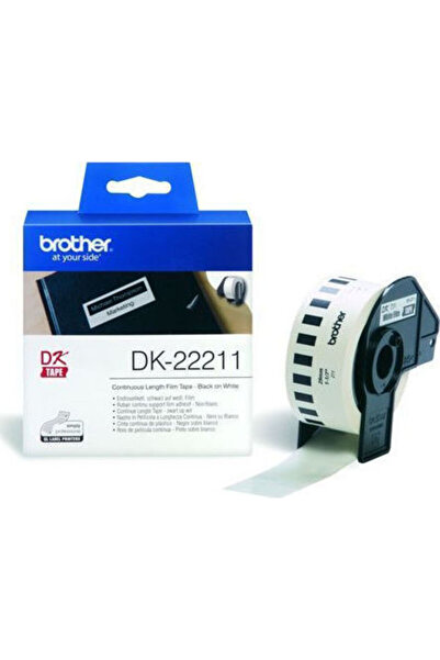 Brother Ταινία για εκτυπωτή ετικετών 15.2μ x 29χιλ. σε λευκό χρώμα, συμβατή μ...