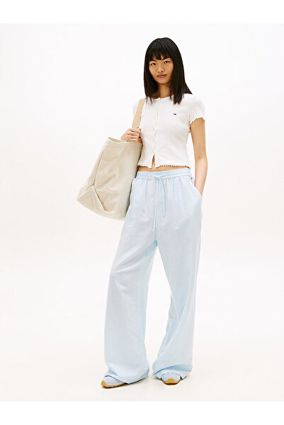 Tommy Hilfiger Kadın Linen Essential Pantolon