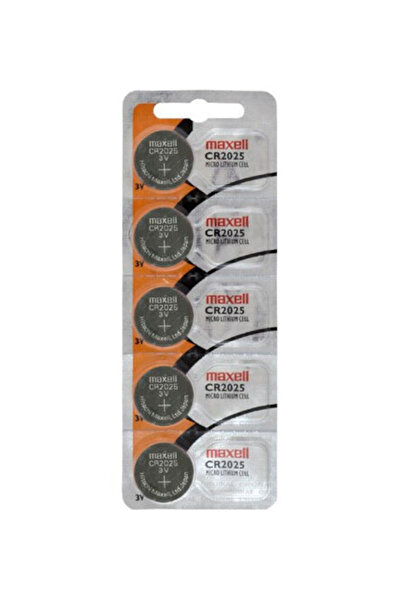Maxell Ολογραφική Μπαταρία Ρολογιού Λιθίου CR2025 3V 5 τεμάχια