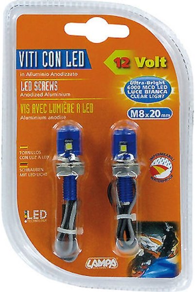 Lampa Μπλε βίδες LED, Λευκό φως, Διακοσμητικός φωτισμός εσωτερικού αυτοκινήτο...