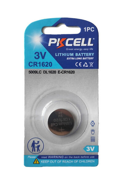 PKCELL Μπαταρία ρολογιού λιθίου CR1620 3V 1 τεμάχιο