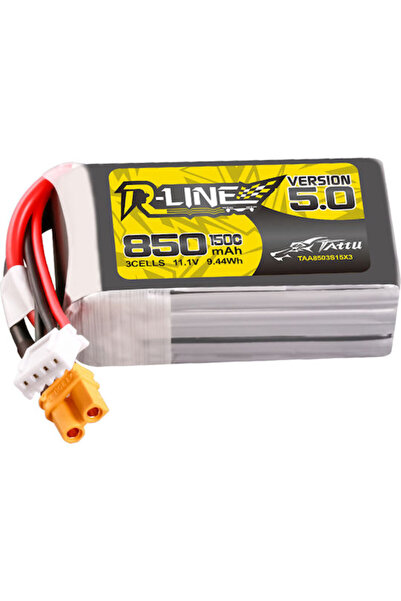 TATTU R-Line V5 Μπαταρία Li-Po 11.1V 850mAh 150C 3S XT30 για Drone Κωδικός: T...