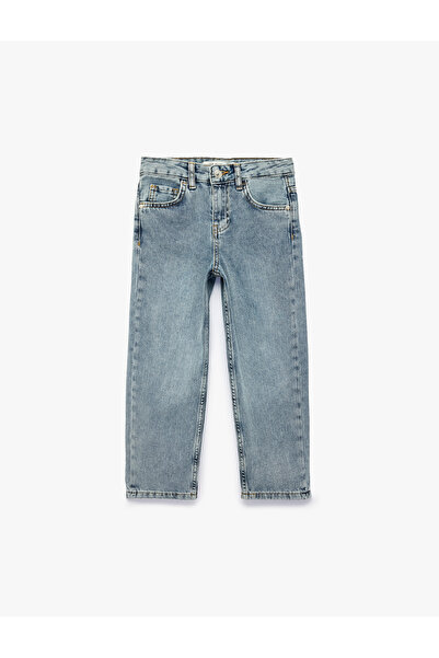 Koton Pamuklu Cepli Loose Fit Denim Pantolon