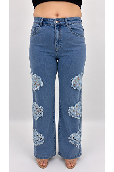 ZANESSİ FASHION Plus Size Special Design Series Wide Leg Summer Women's Trousers