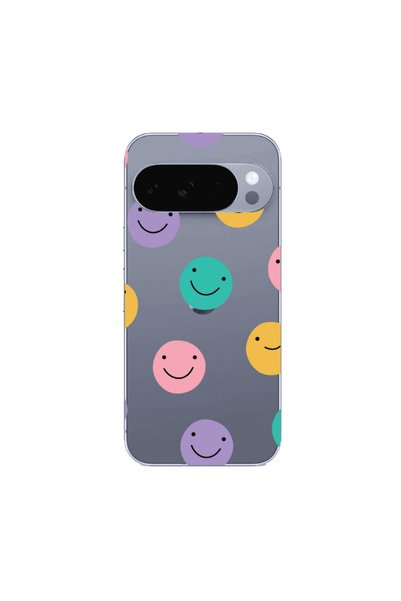 Other Google Pixel 10 Pro XL Colorful smiles Transparent Silicone TPU Θήκη