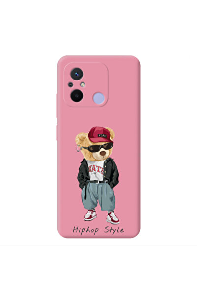 Other Xiaomi Redmi 12C Hip hop style Pink Colored Silicone TPU Θήκη