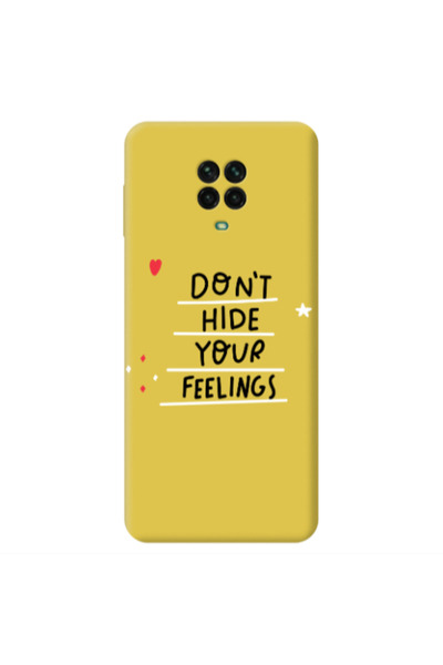 Other Xiaomi Redmi Note 9 Pro Dont Hide Your Feelings Yellow Colored Silicone...