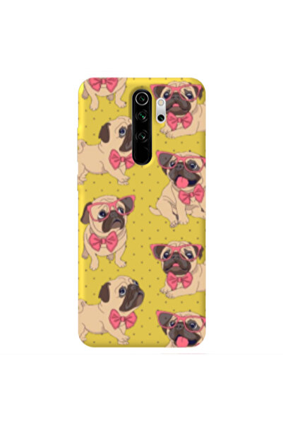 Other Xiaomi Redmi Note 8 Pro Dog Spectacled Yellow Colored Silicone TPU Θήκη