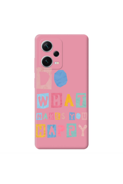 Other Xiaomi Poco X5 Do What Makes Pink Colored Silicone TPU Θήκη