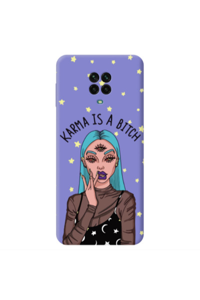 Other Xiaomi Redmi Note 9 Pro Karma is a bitch Purple Colored Silicone TPU Θήκη