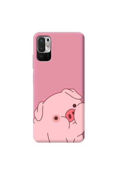 Other Xiaomi Redmi Note 10 Pro 5G Piggy 1 Pink Colored Silicone TPU Θήκη
