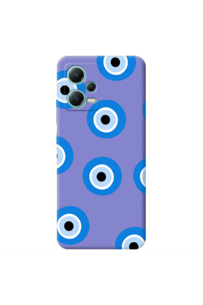 Other Xiaomi Redmi Note 12 Pro 5G Evil eyes beads Purple Colored Silicone TPU...