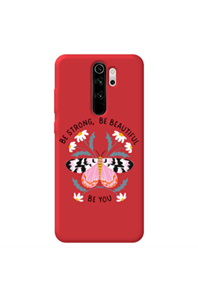 Other Xiaomi Redmi Note 8 Pro Be Strong Red Colored Silicone TPU Θήκη
