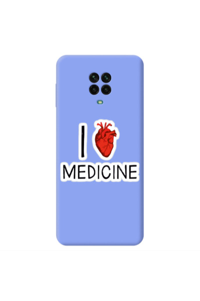 Other Xiaomi Redmi Note 9 Pro I Love Medicin Light Purple Colored Silicone TP...