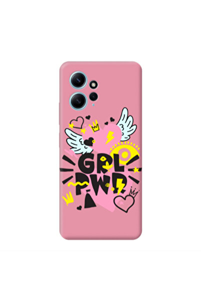 Other Xiaomi Redmi Note 12 4G Grl Pwr Pink Colored Silicone TPU Θήκη