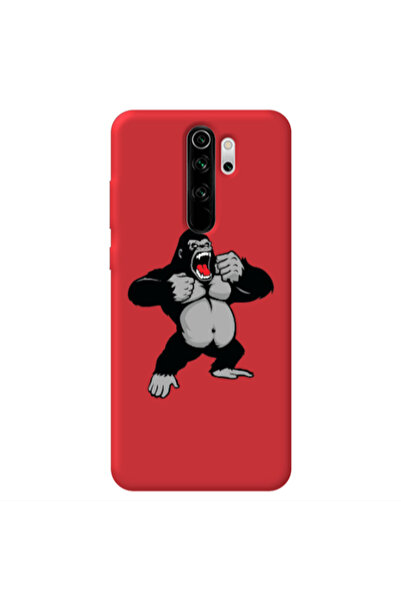 Other Xiaomi Redmi Note 8 Pro Angry Gorilla2 Red Colored Silicone TPU Θήκη