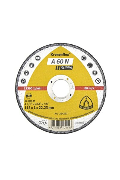 OEM Disc debitare metale neferoase Klingspor A60N Ø115x1x22,23mm
