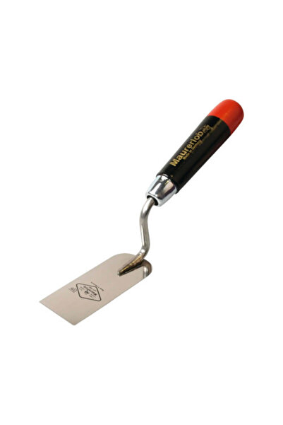 OEM Mistrie/șpaclu oțel inoxidabil pentru ipsos Maurerlob 40mm, mâner din lemn