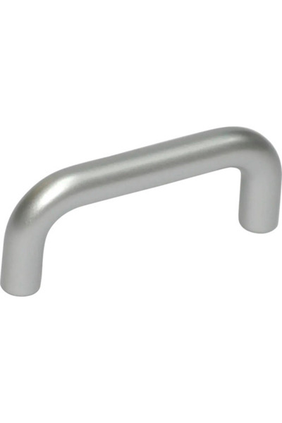 OEM Mâner pentru mobilă distanță perforații 64mm, plastic argintiu