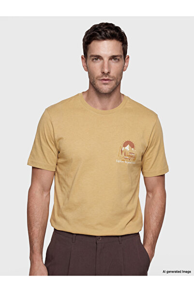 LC Waikiki Özmarka New Season Crew Neck Printed Men's T-Shirt