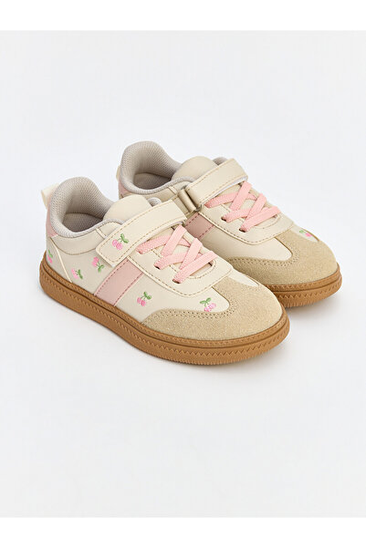 LC Waikiki Lcw Steps White Lace and Velcro Girls' Sports Shoes