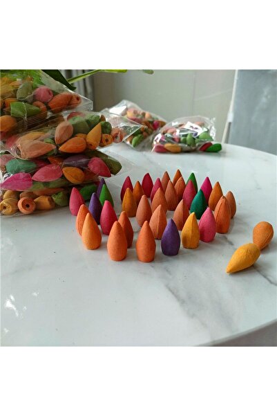 Generica Natural Backflow Incense Cones Sandalwood Mugwort Fragrance 60 Pieces