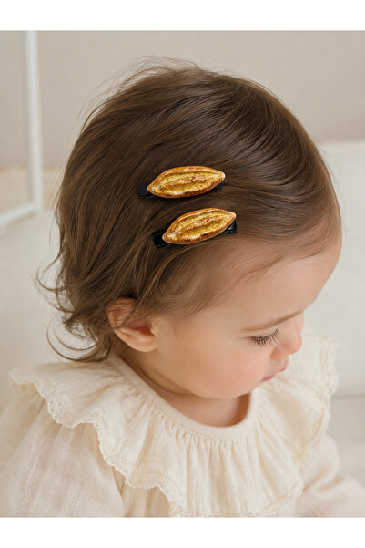 NEHİRDEN 2 Pieces of Nut Bread Figured Buckle Miniature Bread Buckle