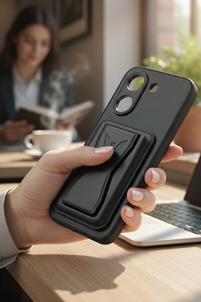 batuteknoloji Poco X8 Pro Kartlıklı Standlı Suni Deri BTU Silikon Kapak