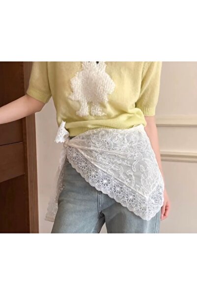 Genel Markalar Bel bağlamalı dantelli bandana