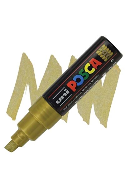 POSCA Uni 8.0 Su Bazlı Poster Markörü Gold Pc-8k
