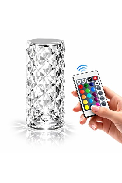 Velaris Lampă de masă elegantă din cristal cu iluminare RGB și telecomandă