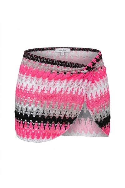 AQUELLA Multicolor twisted skirt