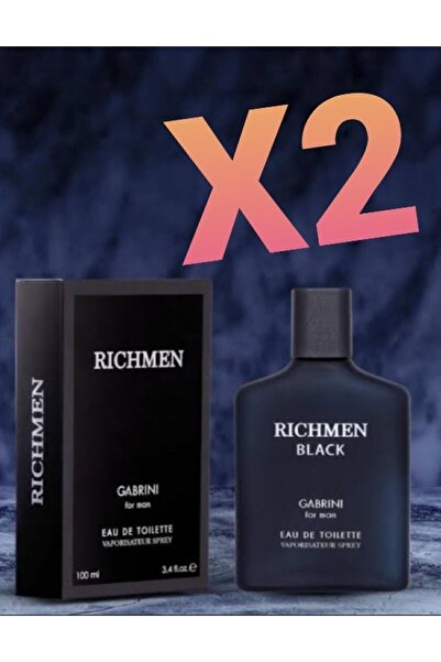 Genel Markalar Rıchmen Black Edt Parfüm 100ml X2 Avantajlı Paket