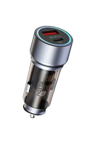 Generic HOTTU CC10 Car Charger 38W Type C | USB A